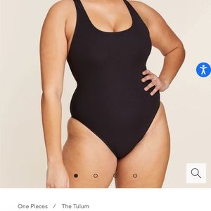 NEW- WORN ONCE - ANDIE RIBBED ONE PIECE